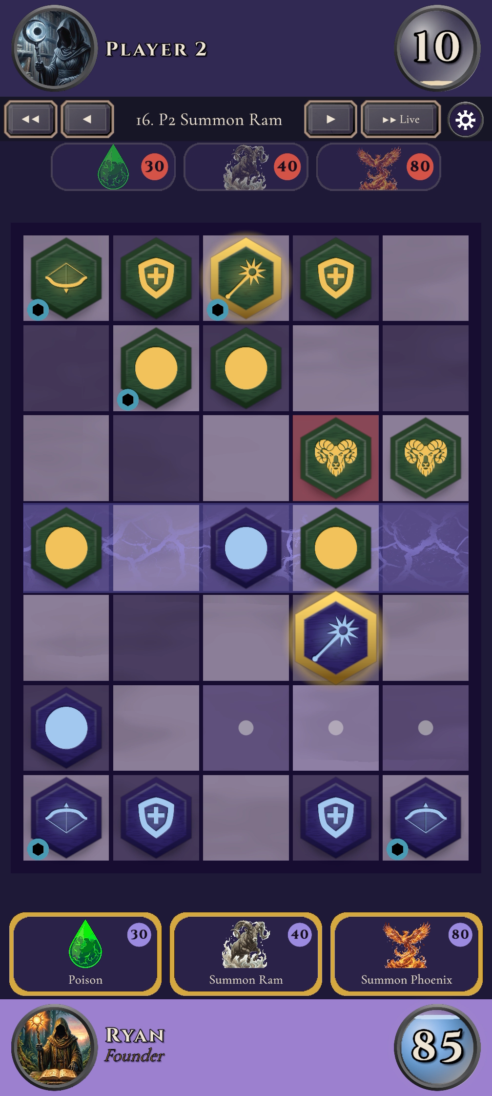 Tap a piece to see every legal move.
